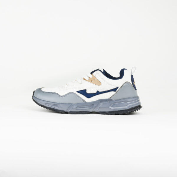 FirstWalk ART165 Men’s Shoes in White Grey – Lightweight, Breathable, Cushioned