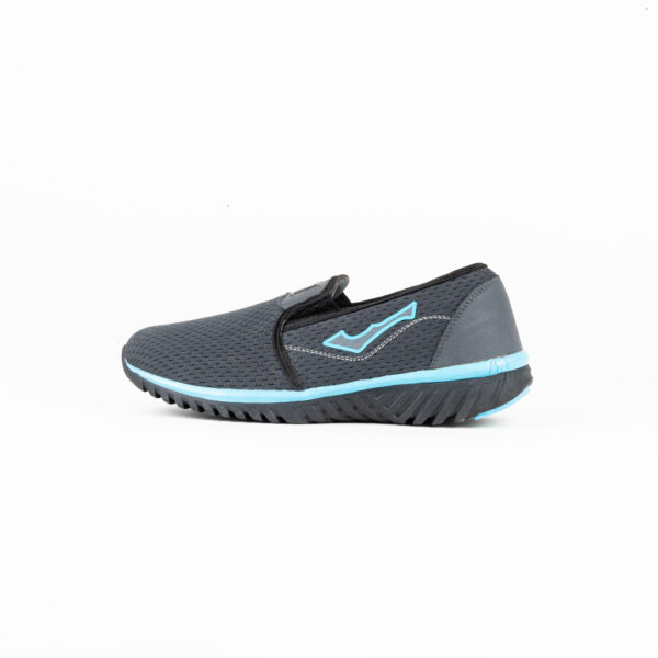 FirstWalk ART174 Men’s Slip-On Loafers in Black Sky Blue