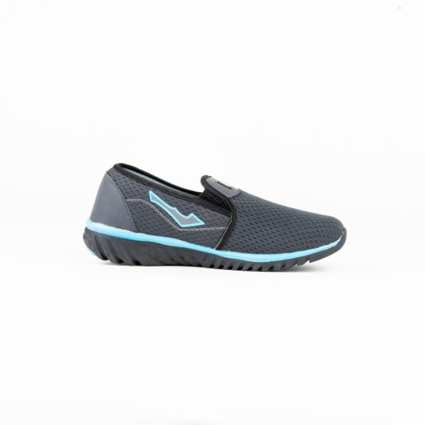 FirstWalk ART174 Men’s Slip-On Loafers in Black Sky Blue