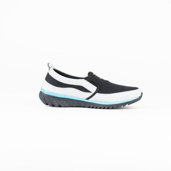 FirstWalk ART176 Black Grey Slip-On Loafers for Men