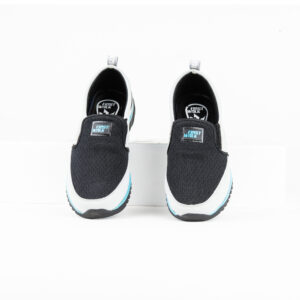 FirstWalk ART176 Black Grey Slip-On Loafers for Men