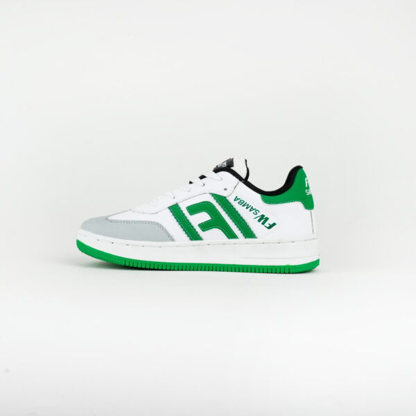 FirstWalk ART194 Samba Men’s Shoes in Green White – Breathable and Lightweight Casual Footwear