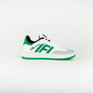 FirstWalk ART194 Samba Men’s Shoes in Green White – Breathable and Lightweight Casual Footwear