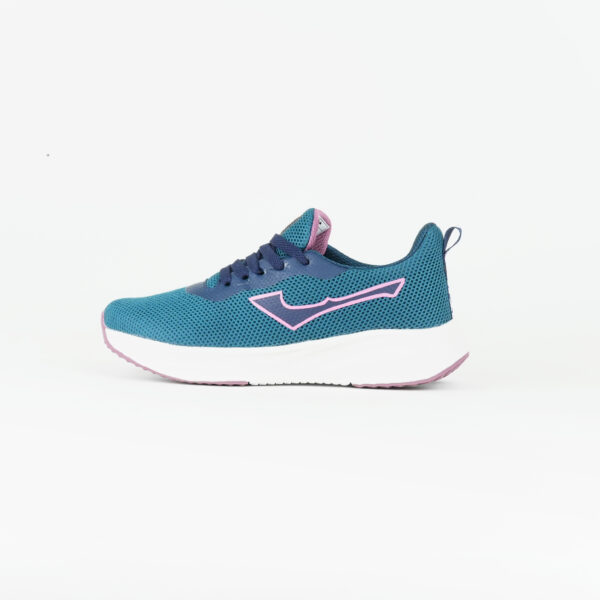 FirstWalk ART222 Women’s Running Shoes in Green Purple White – Lightweight and Cushioned
