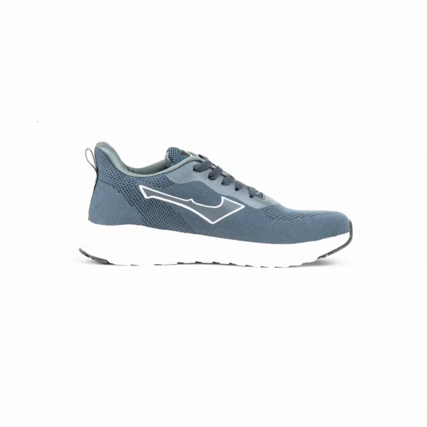 FirstWalk ART140 men’s Running Shoes in Grey White, – Lightweight, Cushioned & Breathable.