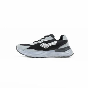 FirstWalk ART159 Men’s Running Shoes in Black Grey– Lightweight, Cushioned & Performance-Driven.