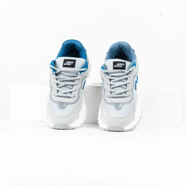 FirstWalk ART159 Men’s Running Shoes in White – Lightweight, Cushioned & Performance-Driven.