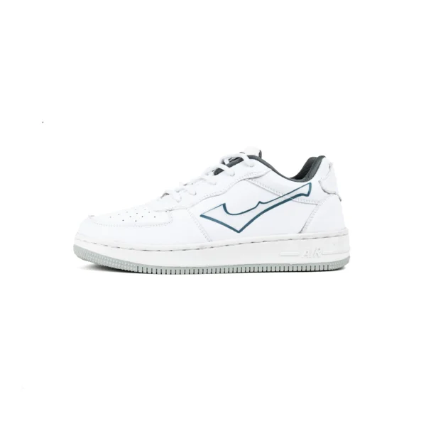 FirstWalk ART162 Men’s Running Shoes in Grey and White – Breathable, Cushioned & Lightweight.