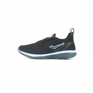 FirstWalk ART173 Men’s Running Shoes in Black Sky Blue – Lightweight, Cushioned & Breathable.
