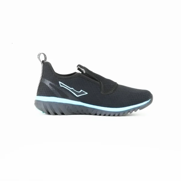 FirstWalk ART173 Men’s Running Shoes in Black Sky Blue – Lightweight, Cushioned & Breathable.
