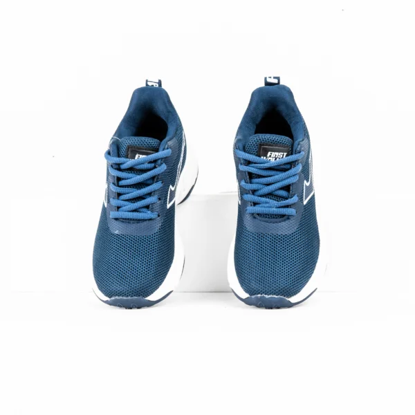 FirstWalk ART199 Kids' Running Shoes in Grey and Blue – Lightweight, Cushioned & Breathable.