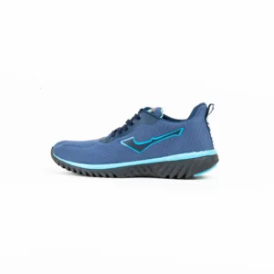 Front view of FirstWalk ART215 blue athletic shoes with mesh upper and lace-up closure.